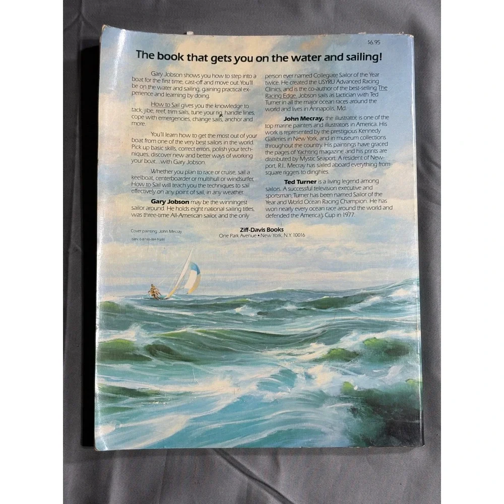 Gary Jobson's How to Sail Vintage 1980‎ First Printing Paperback Ted Turner